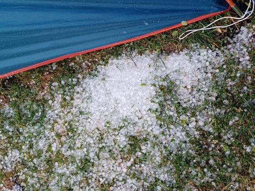 Da kams ganz schön eisig vom Himmel